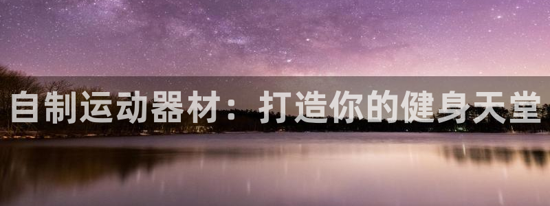 新星娱乐怎么开挂：自制运动器材：打造你的健身天堂