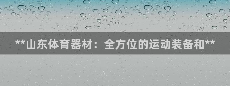 江苏星奥娱乐有限公司：**山东体育器材：全方位的运动装备和*